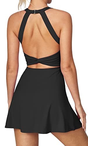 Heathyoga Heathyoga Tennis Dress (built-in shorts + bra)