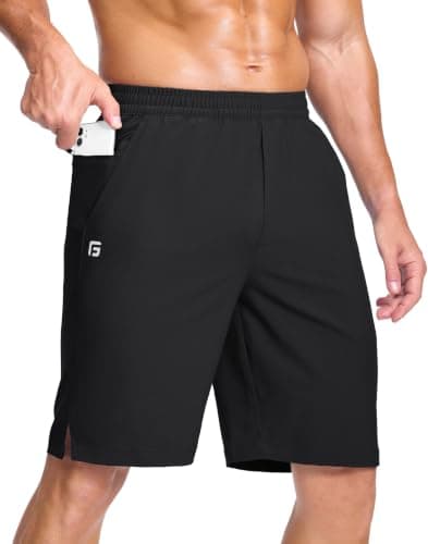 GGJ GGJ Men's Lightweight Shorts with 2 Zip Pockets