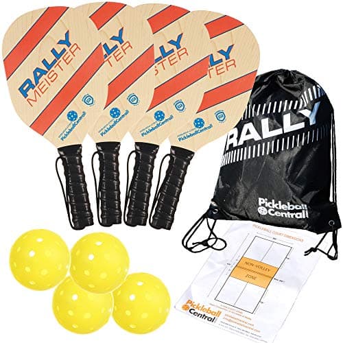 Rally Meister Rally Meister Wood 4-Paddle Set